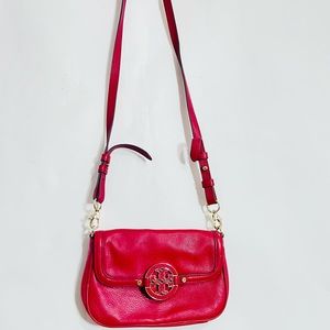 Tory Burch Red  Mini Crossbody Bag